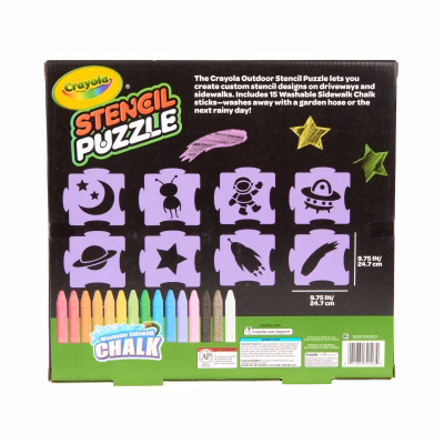 Crayola Sidewalk Chalk Stencils Games and Toys for Kids