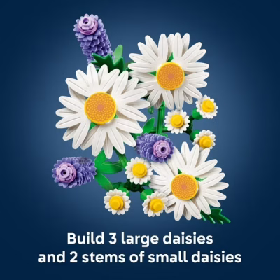 LEGO Botanicals Daisies Building Toy Birthday Gift for Kids