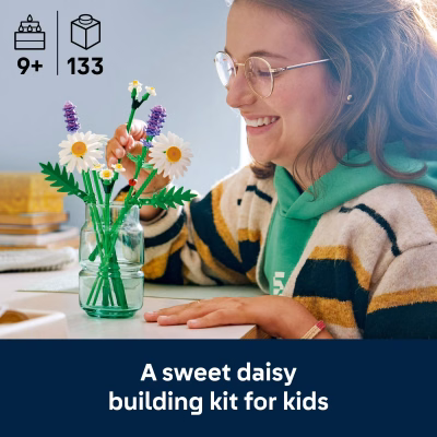 LEGO Botanicals Daisies Building Toy Birthday Gift for Kids