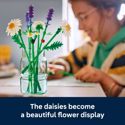 LEGO Botanicals Daisies Building Toy Birthday Gift for Kids