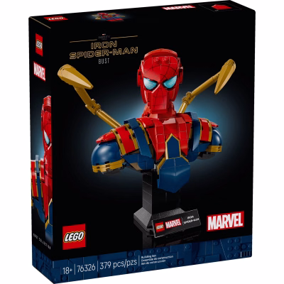 LEGO Marvel Iron Spider Man Bust Collectible Building Kit