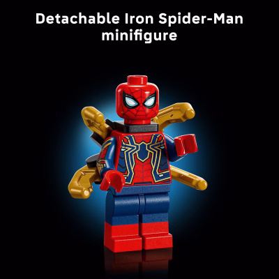 LEGO Marvel Iron Spider Man Bust Collectible Building Kit