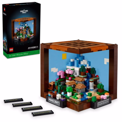 LEGO Minecraft The Crafting Table Building Set for Kids