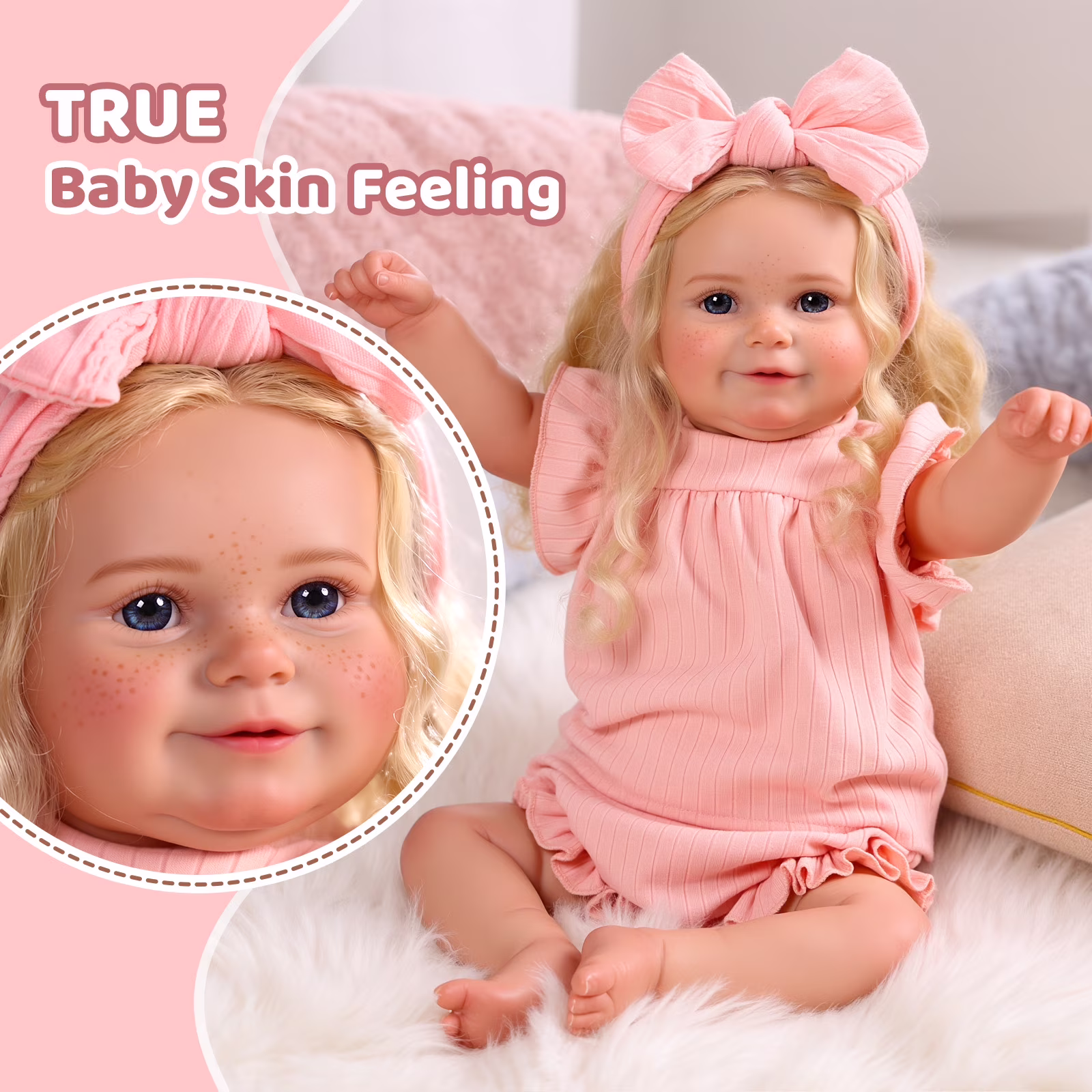 Lifelike Reborn Baby Dolls Soft Cloth Adorable Playful Doll Lifelike Reborn Baby Dolls Soft Cloth Adorable Playful Doll