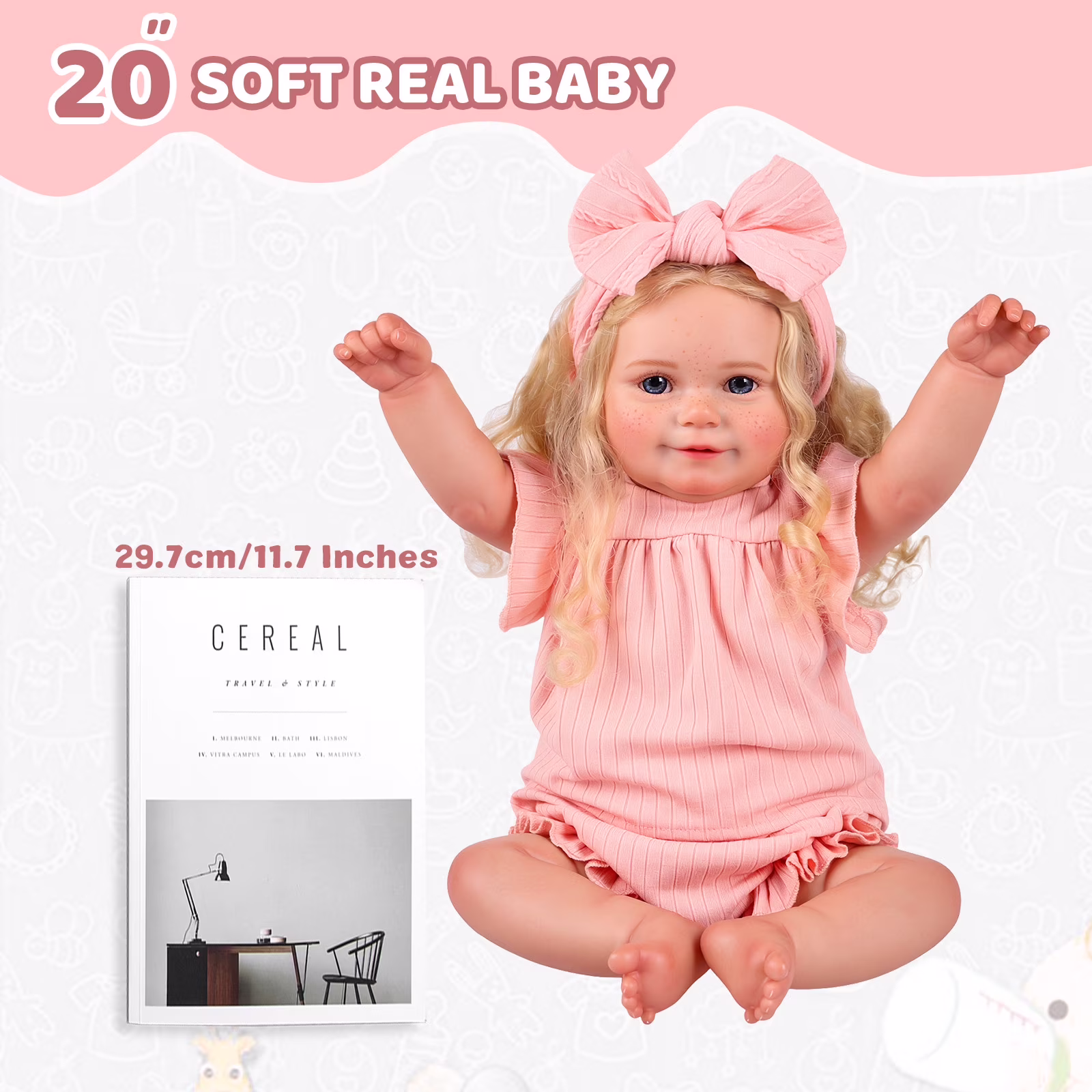 Lifelike Reborn Baby Dolls Soft Cloth Adorable Playful Doll Lifelike Reborn Baby Dolls Soft Cloth Adorable Playful Doll