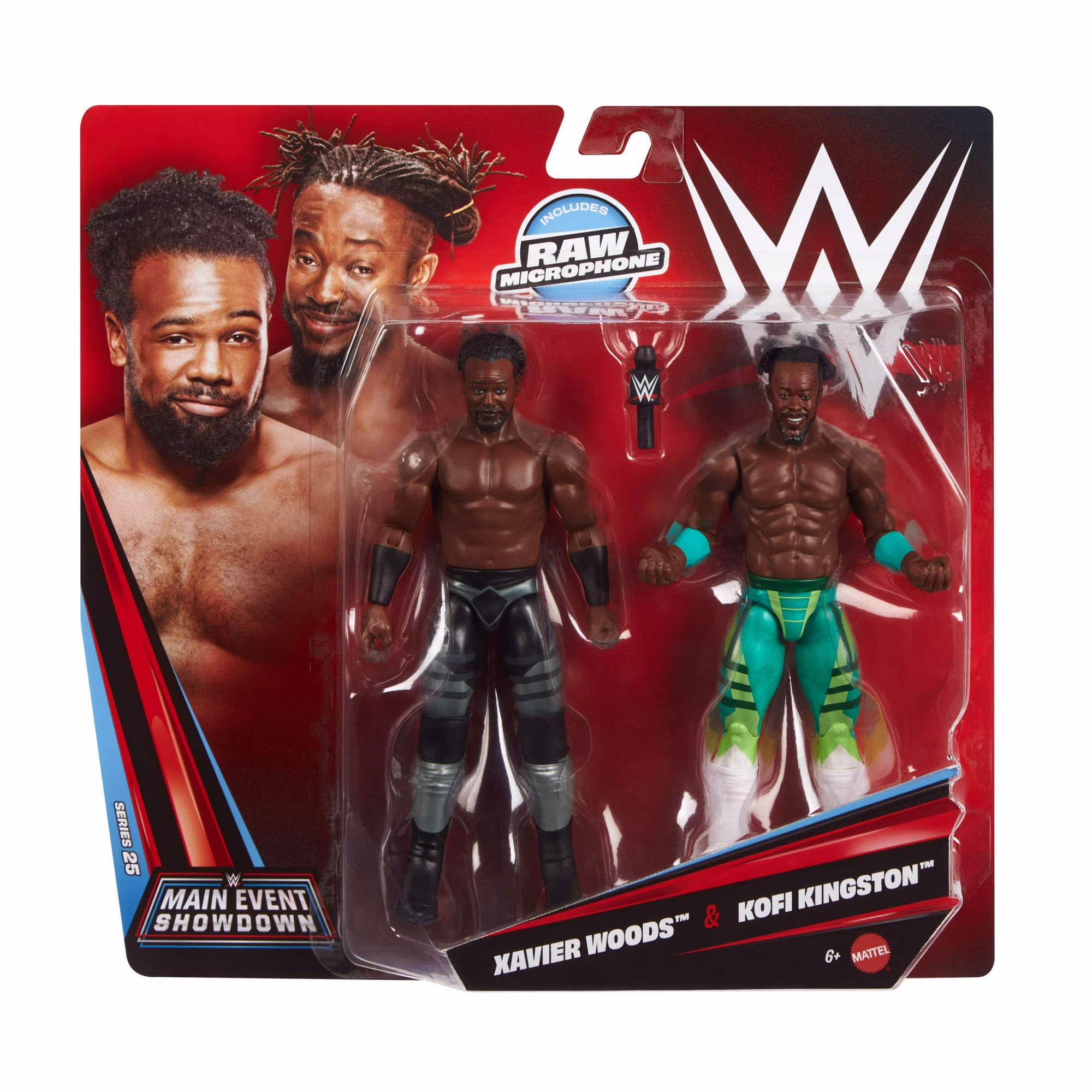 WWE Main Event Showdown Kofi Kingston & Xavier Woods Action Figures Set WWE Main Event Showdown Kofi Kingston & Xavier Woods Action Figures Set